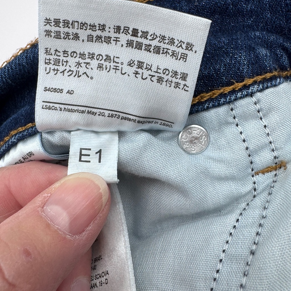Levi’s Wedgie Straight‎ Leg Blue Jeans, Size 20W - Picture 9 of 13